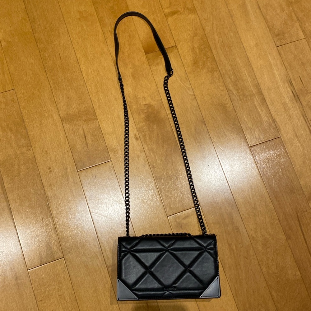 Aldo Faux Leather Bag, Quilted Design, Chain Strap